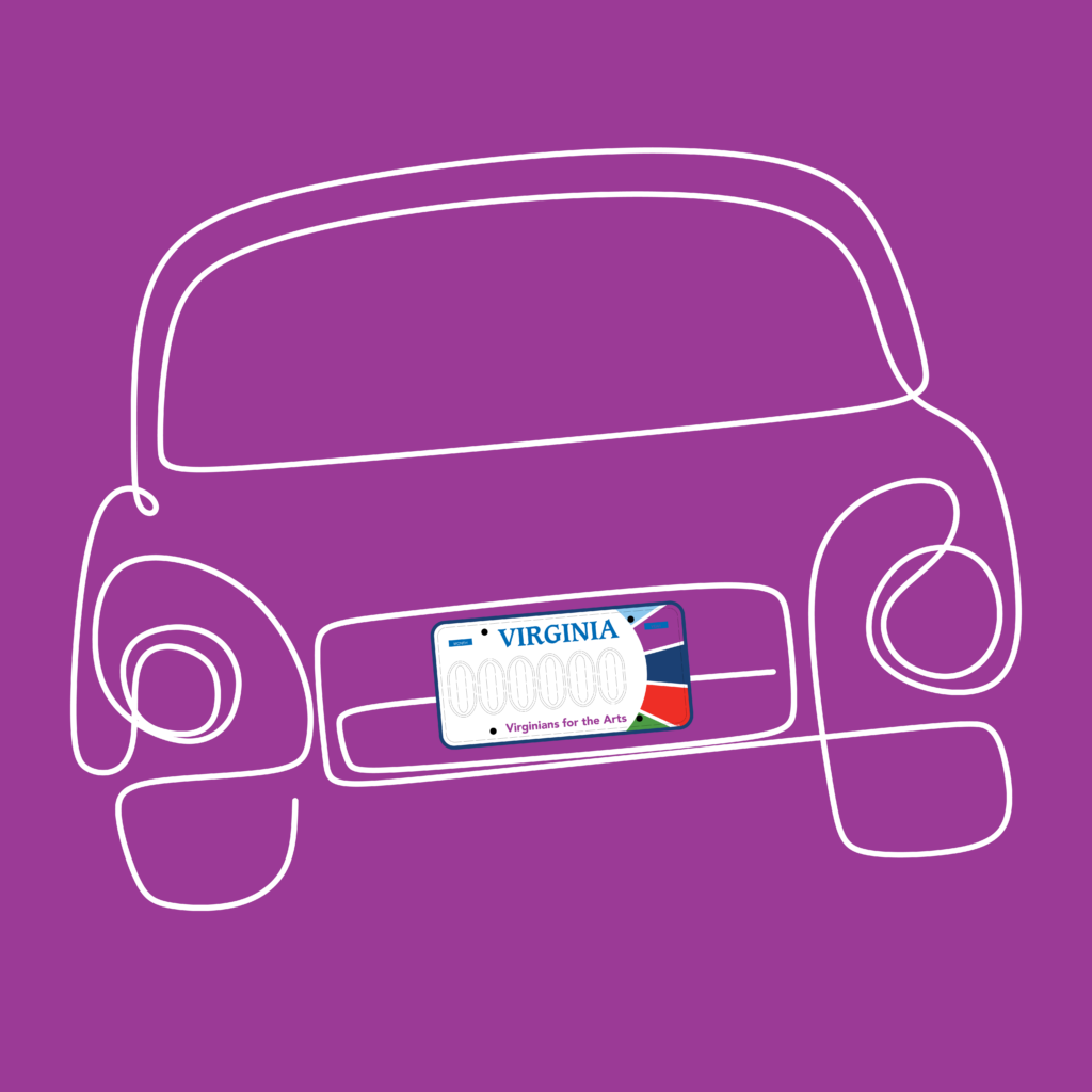 لوحة ترخيص السيارة VCAVCA لوحة السيارة MagentaBkgd